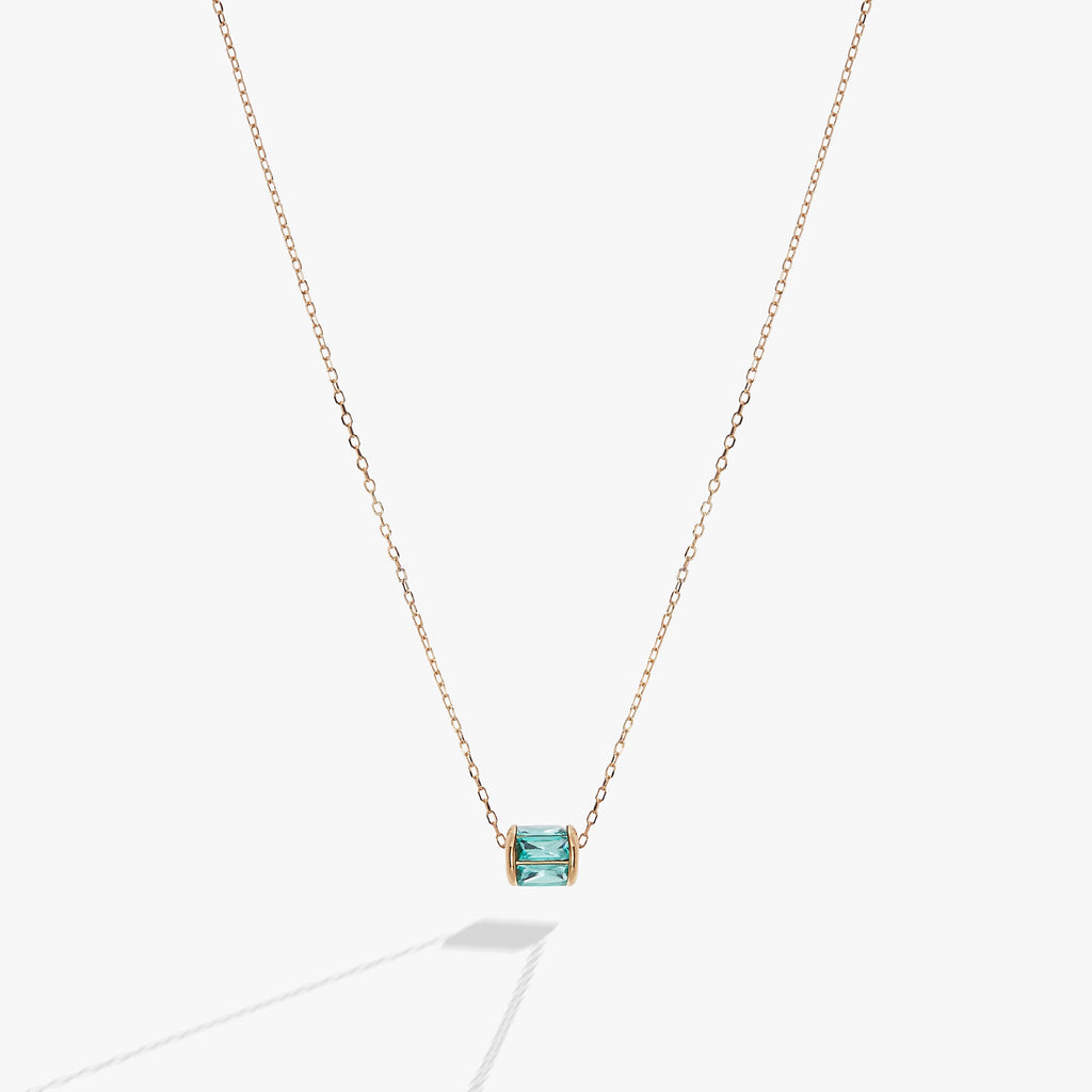 December Birthstone Precious Pendant Necklace