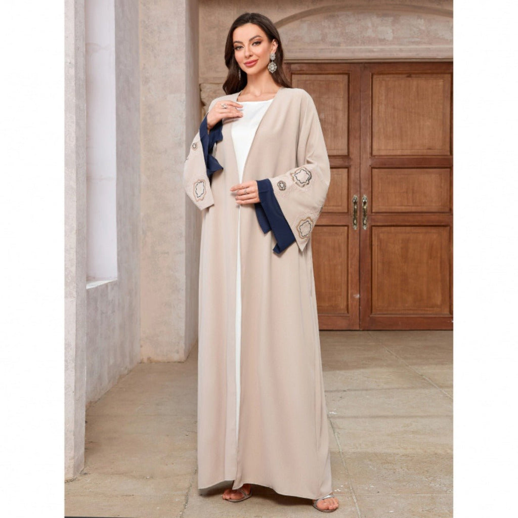 Desert Mirage Cardigan Set | Modest Muslim Luxury Batwing Sleeve Abaya (MOA182)