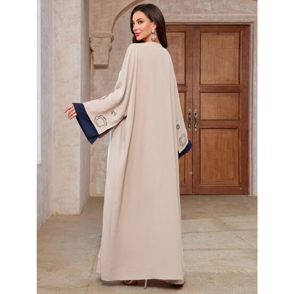 Desert Mirage Cardigan Set | Modest Muslim Luxury Batwing Sleeve Abaya (MOA182)