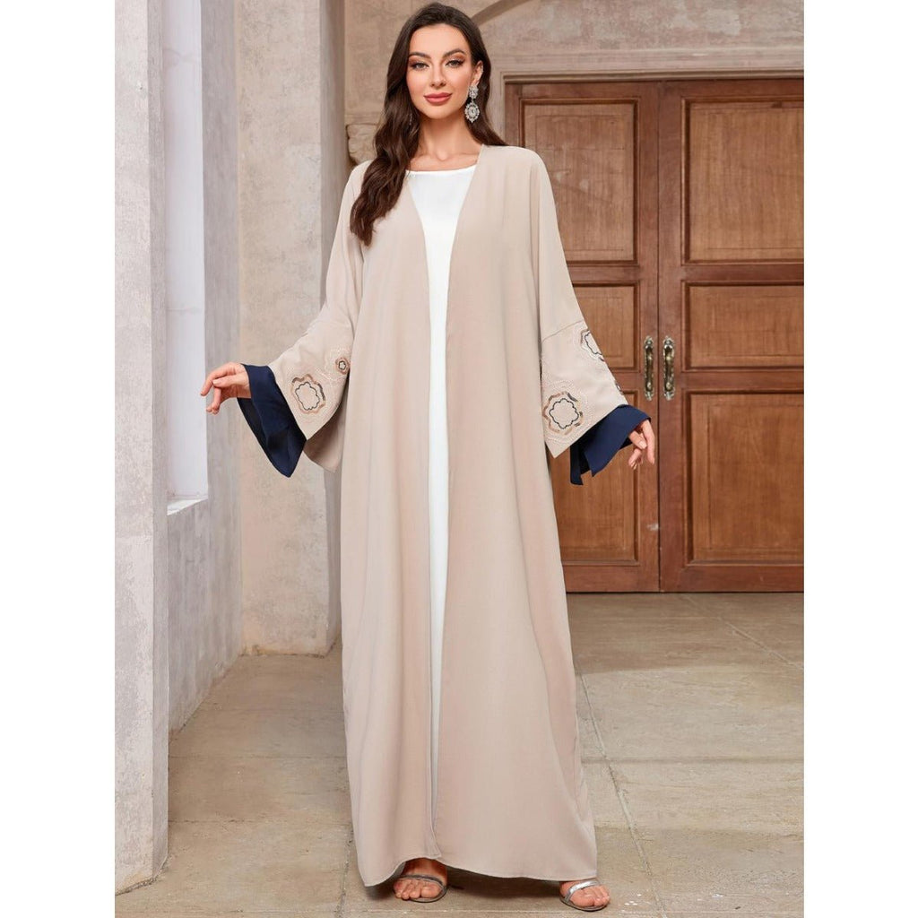 Desert Mirage Cardigan Set | Modest Muslim Luxury Batwing Sleeve Abaya (MOA182)
