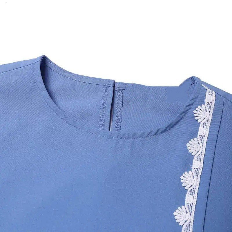 Designer Casual Abaya With Lace Detailing (MA146)
