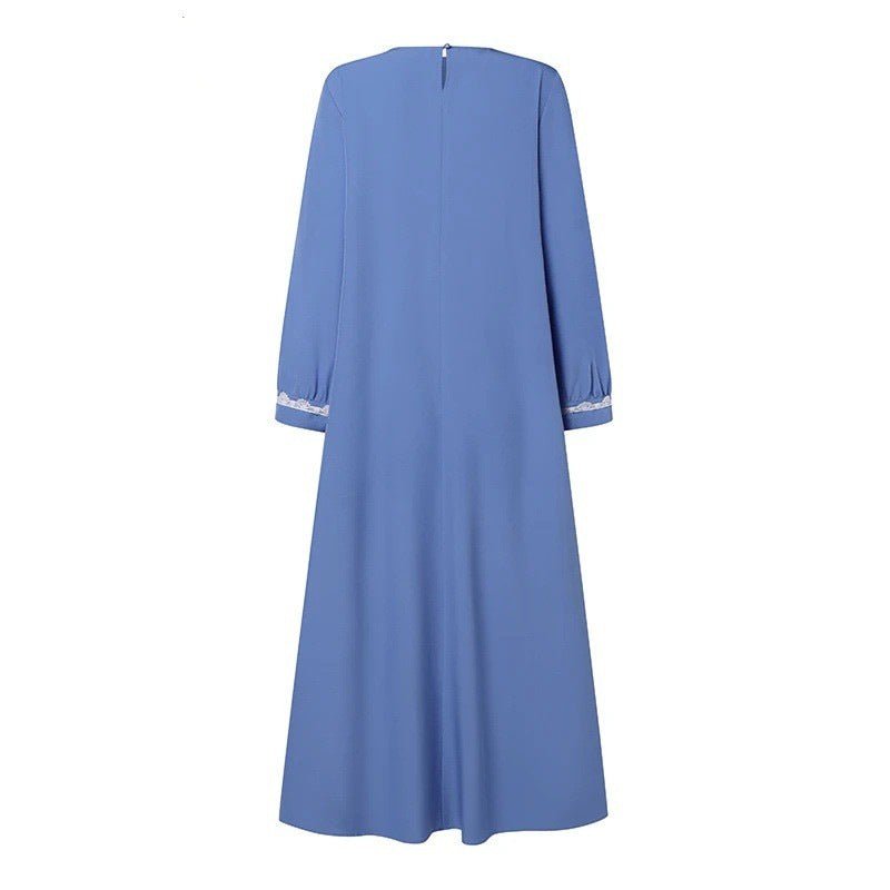 Designer Casual Abaya With Lace Detailing (MA146)