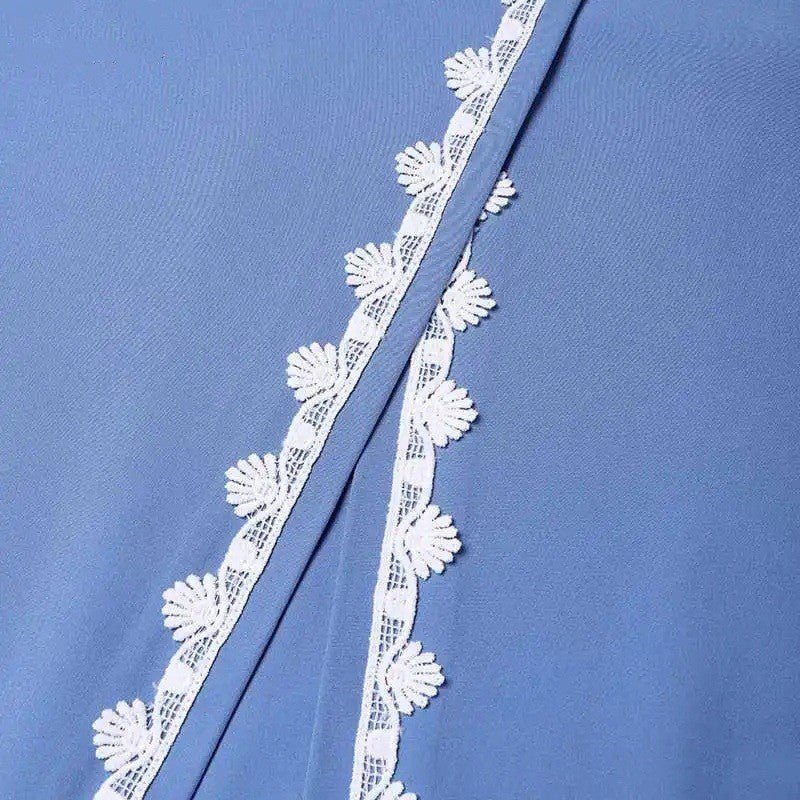 Designer Casual Abaya With Lace Detailing (MA146)