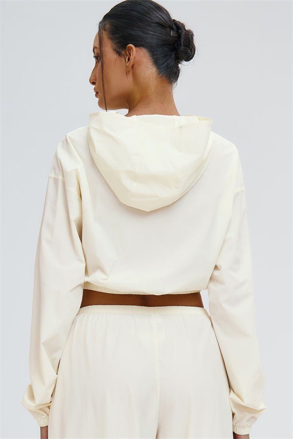 The Svelte UV protection Crop Hoodie Sweatpants 2-Piece Set