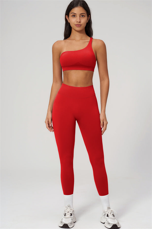 The Empower One-Shoulder Sports Bra Leggings 2-Piece Set