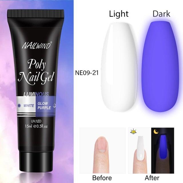 Diamond Gel Nail Polish Poly 15ml Semi Permanent UV Manicure Reflective Sparkling Luxury Shine Design For Women and Girls