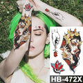 Different Stylish Waterproof Temporary Tattoo Sticker Heart Knife Angel Makeup Tattoos For Women Men