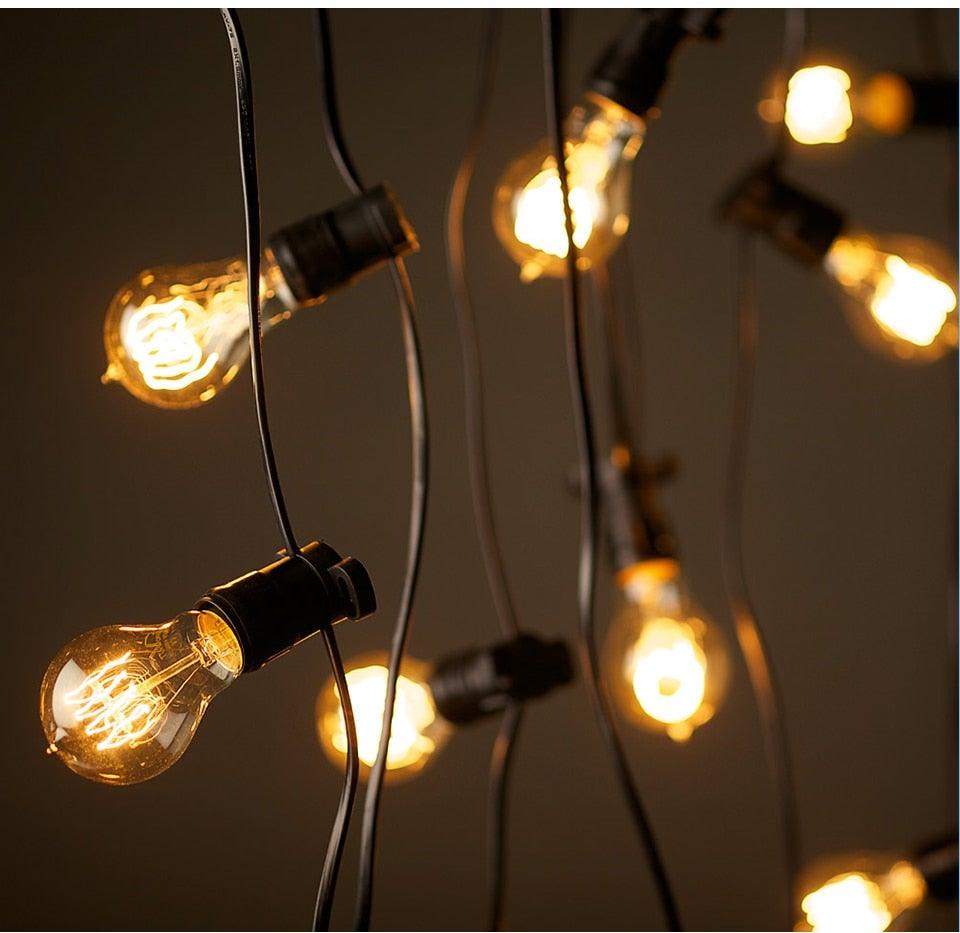 Dimmable Light Bulb Retro Vintage Edison Bulb Incandescent Ampoule Bulbs Vintage Edison Lamp Retro Light Vintage Bulbs Modern Style Square Spiral Filament Incandescent Light