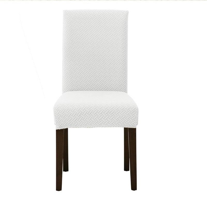 Dining Room Chair Cover Spandex Elastic Stretch Slipcover For Chairs Kitchen Hotel Banquet Sure Fit Home Décor Stretch Short Dining Room Chair One Piece Slipcover Form Fit Polyester/Spandex Machine Washable