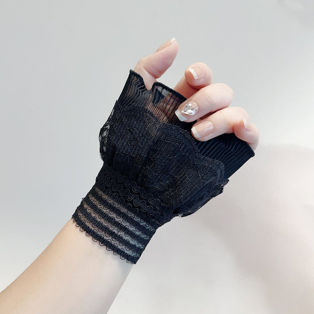 Double Layer Lace Ruffle Cuff Sleeves (MAC421)