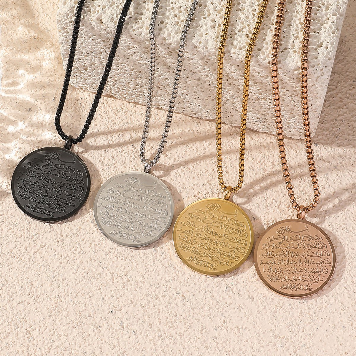 Double-Sided Titanium Steel Necklace(MAC224)(WITH GIFT BOX)