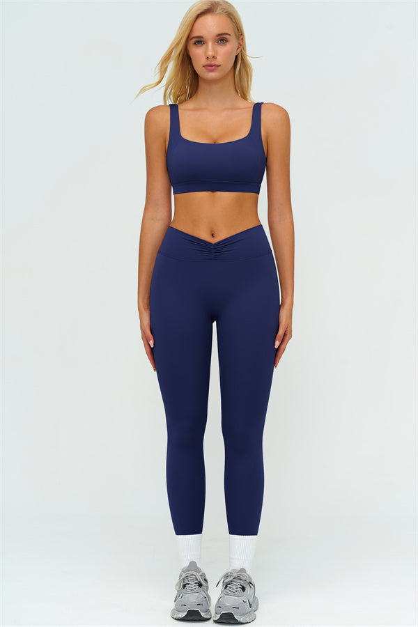 The Lushness V-Back Sports Bra Leggings 2-Piece Set
