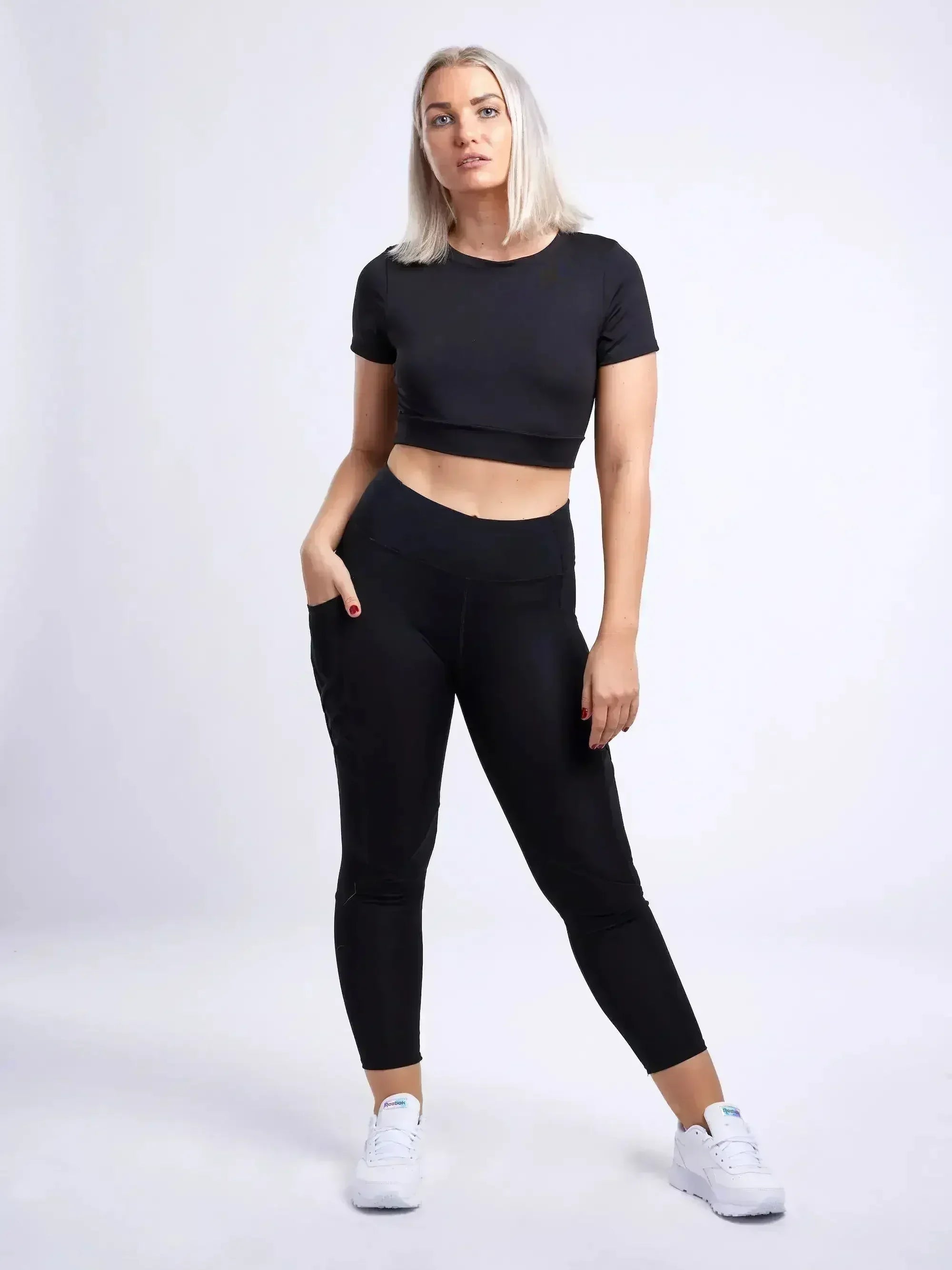 Women's Lightweight Short-Sleeve Crop Top - Workout & Casual