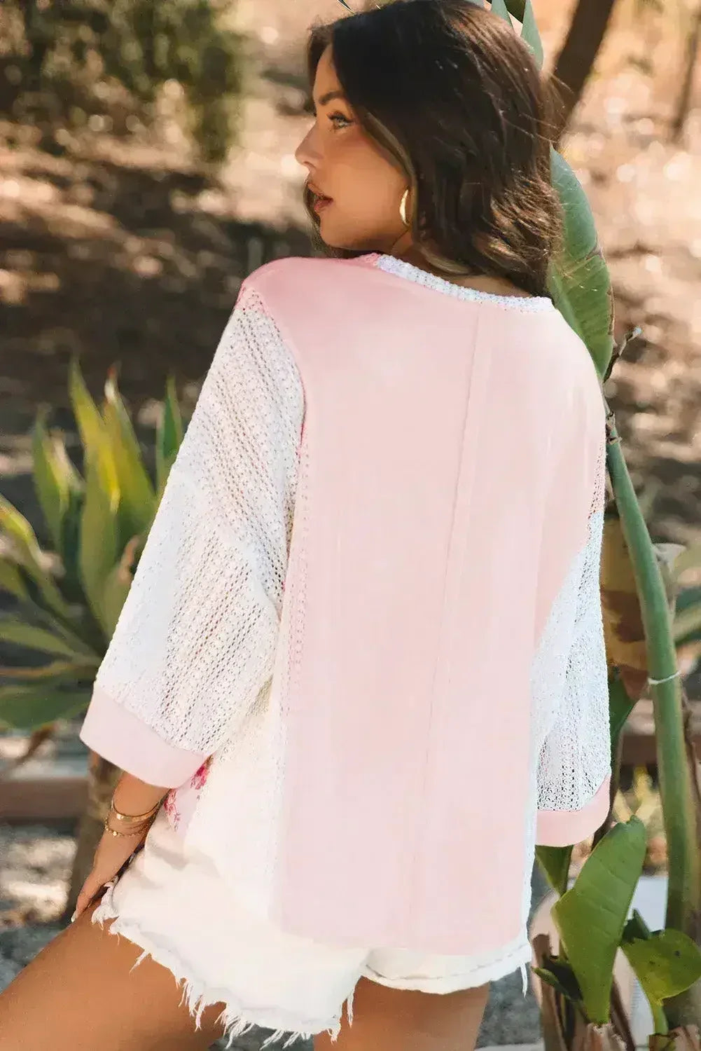 Floral Lace Crochet Blouse - Batwing Sleeves | S-2XL | Femstylo