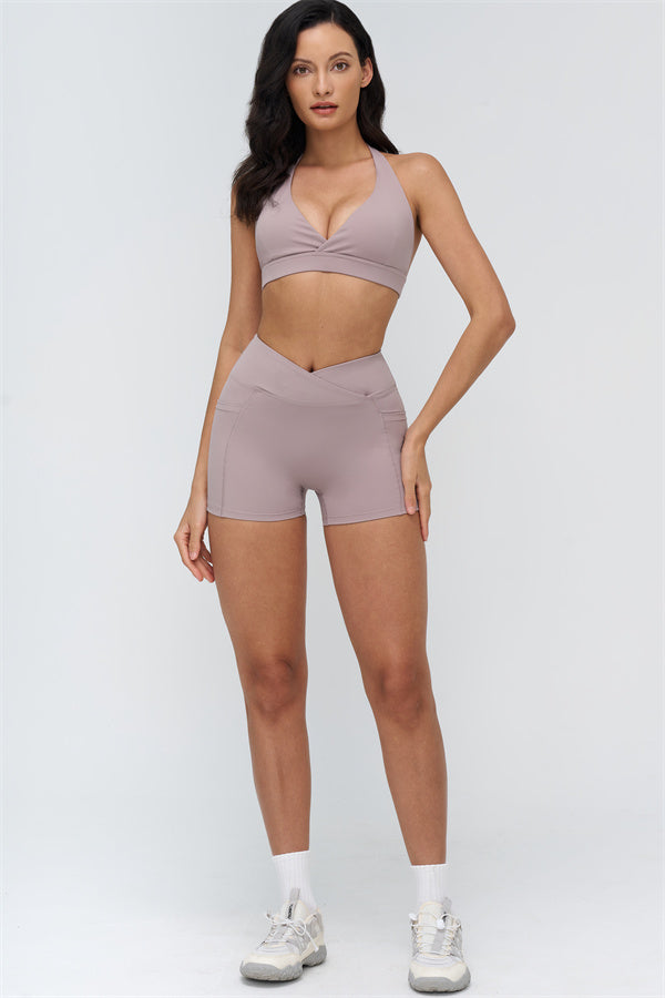 The BoldFit Sports Bra Shorts 2-Piece Set