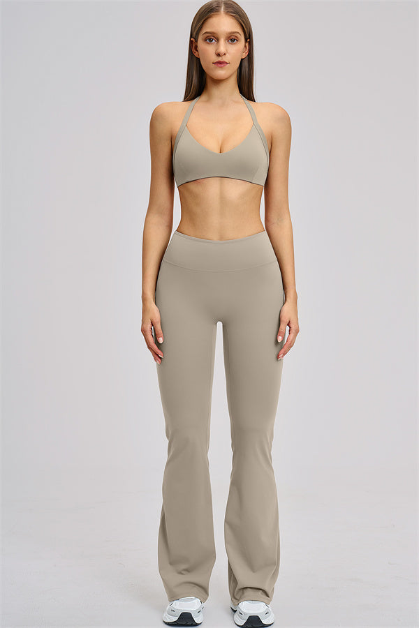 The Zestful Sports Bra Flared Leggings 2-Piece Set