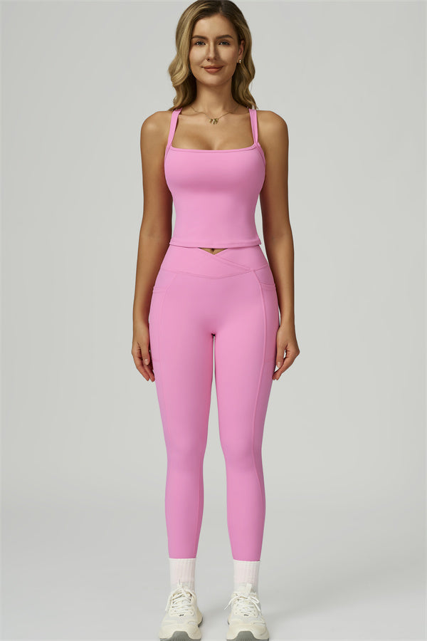 The Flourish Crop Tank Leggings 2-Piece Set