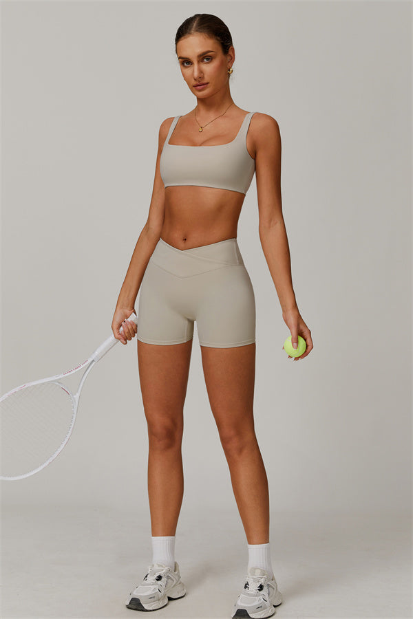 The Halo Sports Bra Shorts 2-Piece Set