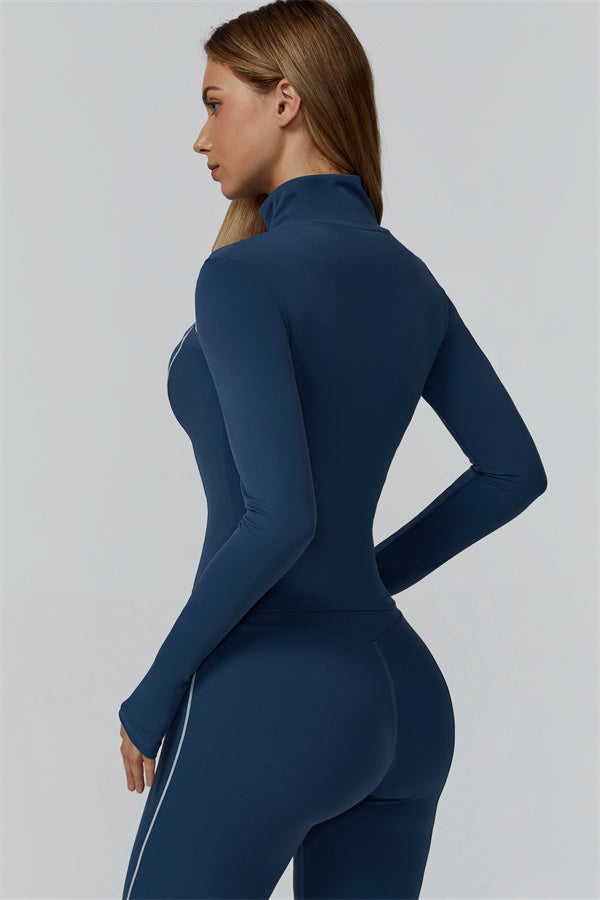 The Venus Zip Top Sports Bra Leggings 3-Piece Set