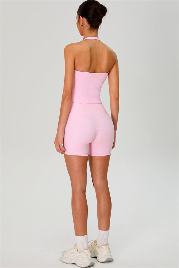 The Solid Halter Tank Top