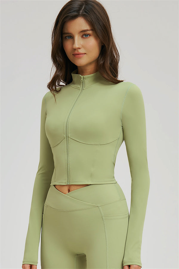 The Sizzle Zip Jacket Sports Bra Shorts 3-Piece Set