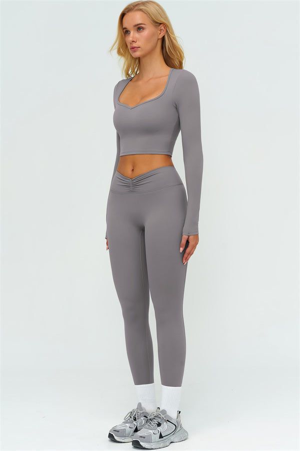 The Lushness Long Sleeve Crop top