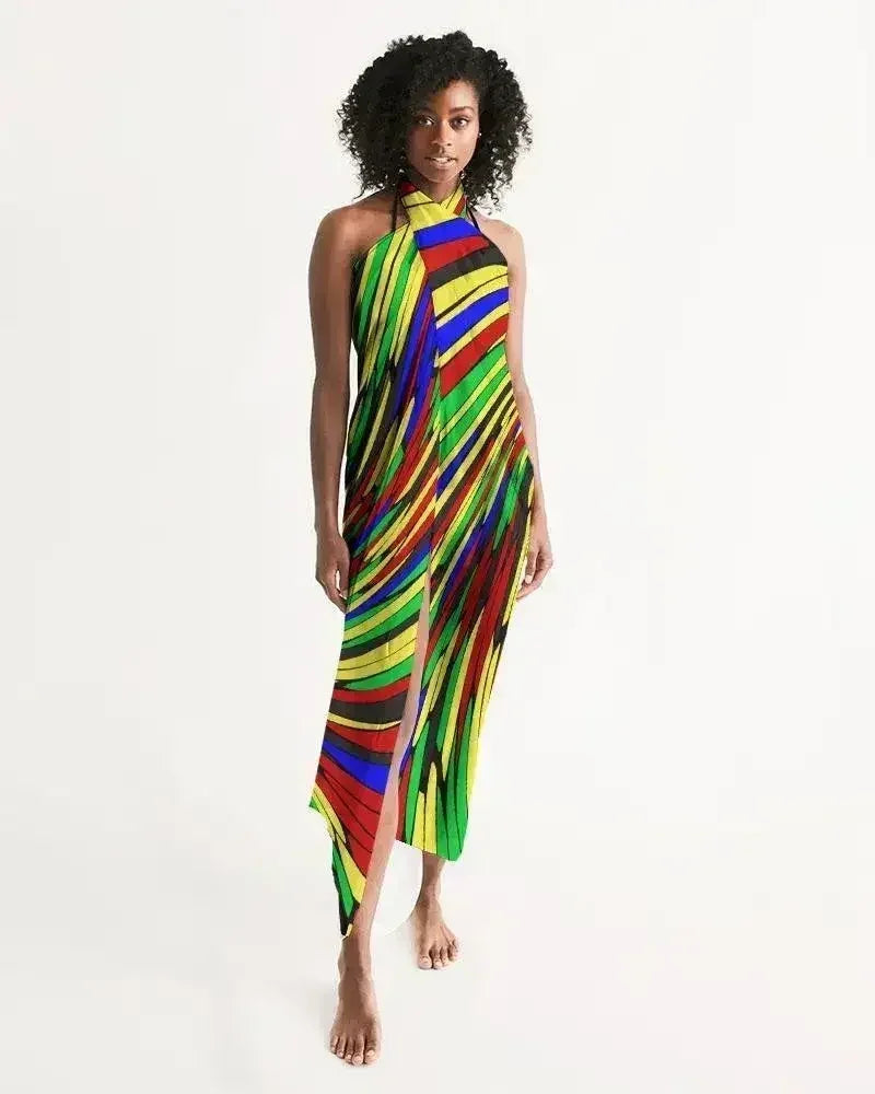 Sheer Multicolor Swimsuit Cover Up