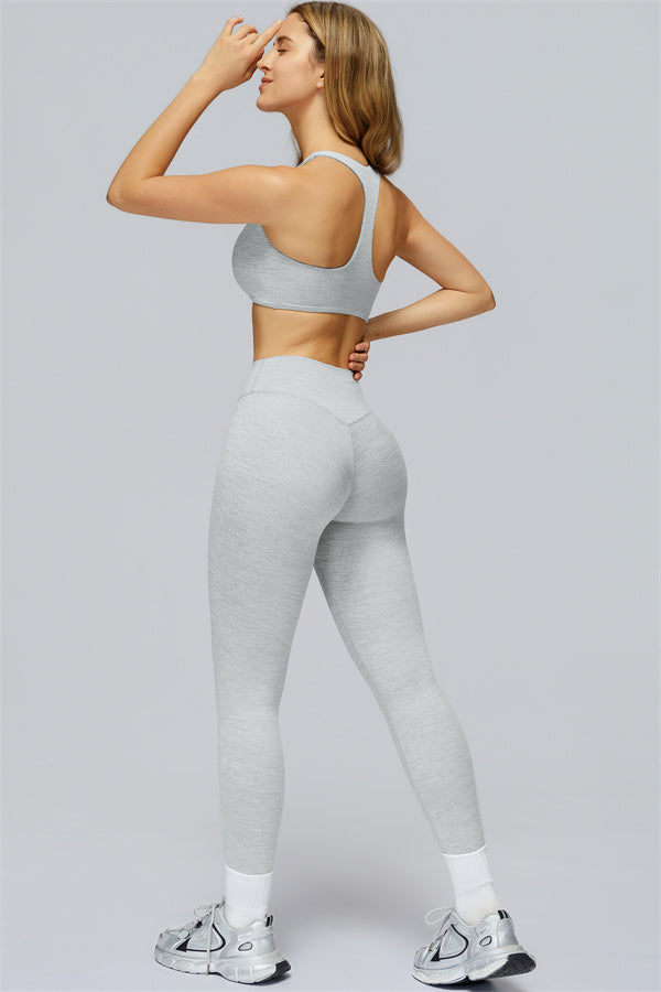 The Radiance Jacket Racerback Sports Bra Leggings 3-Piece Set