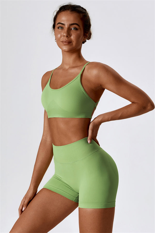 Nova Luxe Sports Bra Shorts 2-Piece Set