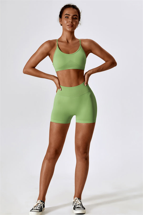 Nova Luxe Sports Bra Shorts 2-Piece Set