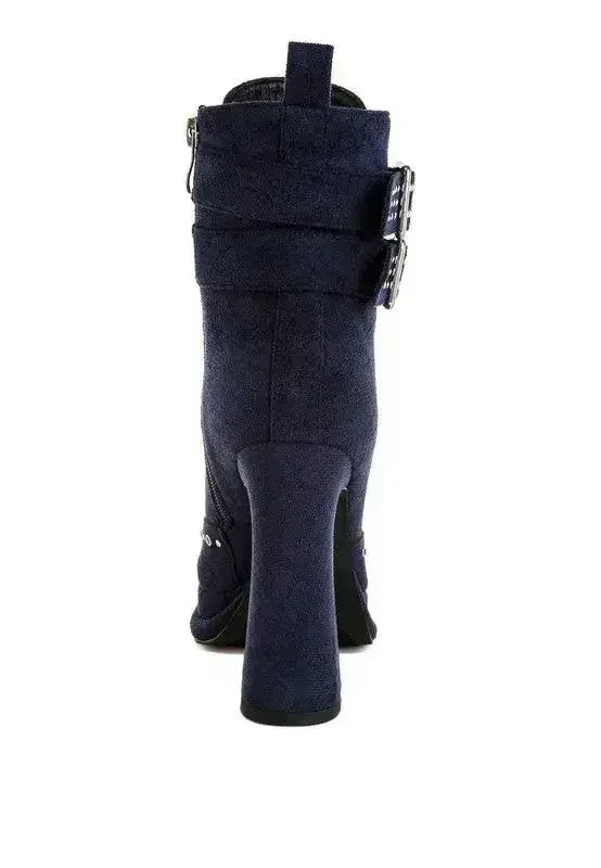 Punk Harness Boots - Studded High Heel Boots | Femstylo