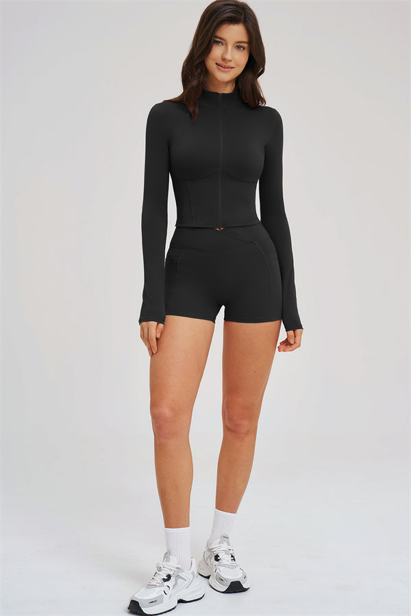 The Sizzle Zip Jacket Shorts 2-Piece Set