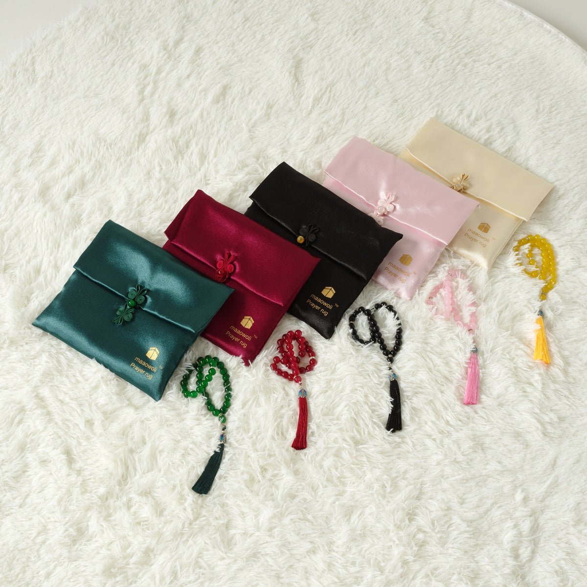 Eco-Friendly elegant Prayer Mat & Tasbeeh sets(MR066)