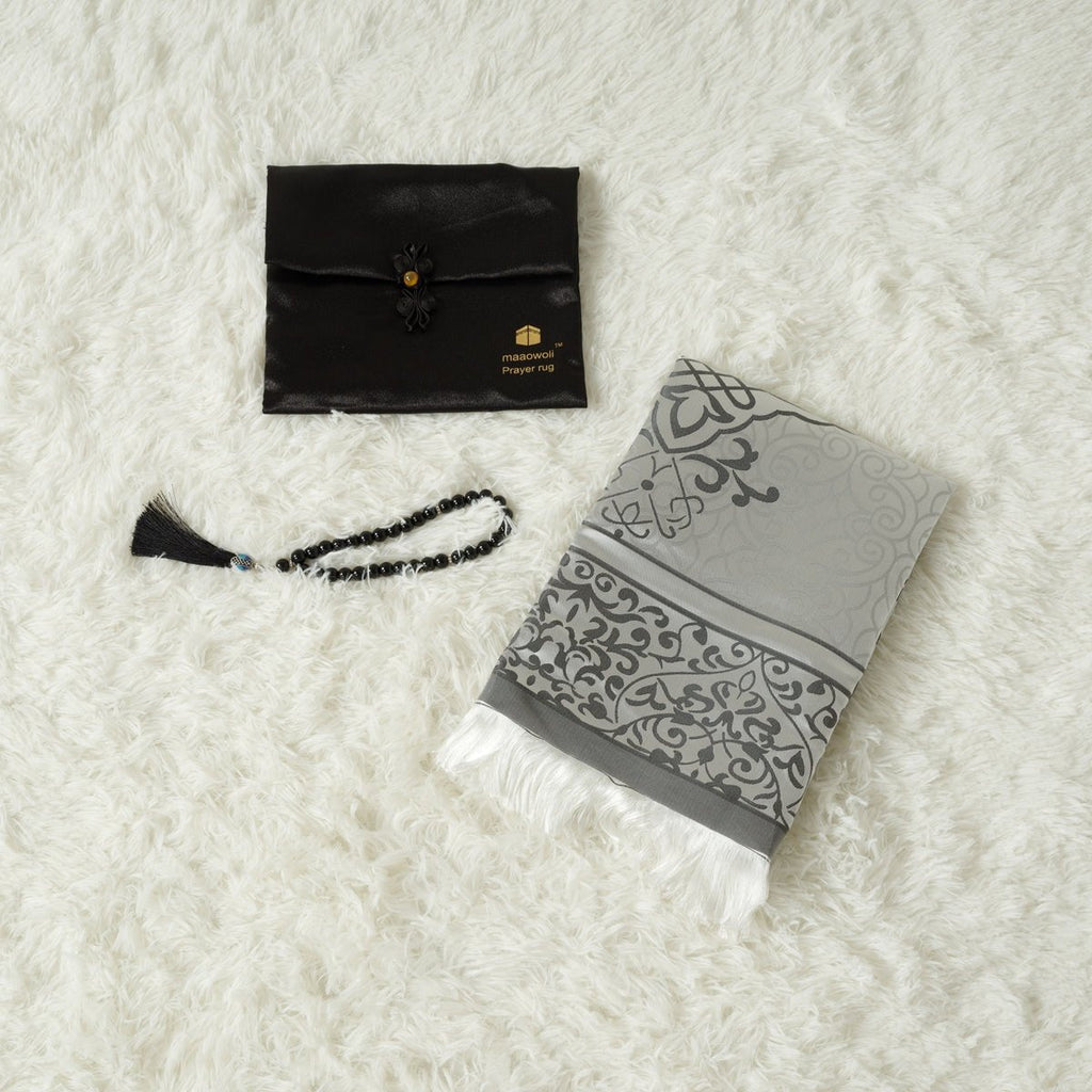 Eco-Friendly elegant Prayer Mat & Tasbeeh sets(MR066)