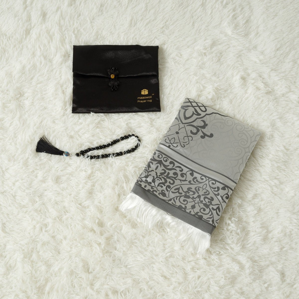 Eco-Friendly elegant Prayer Mat & Tasbeeh sets(MR066)