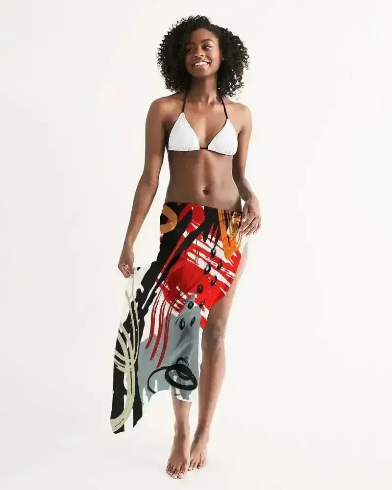 Sheer Sarong Swimsuit Cover Up Wrap / Circular Multicolor
