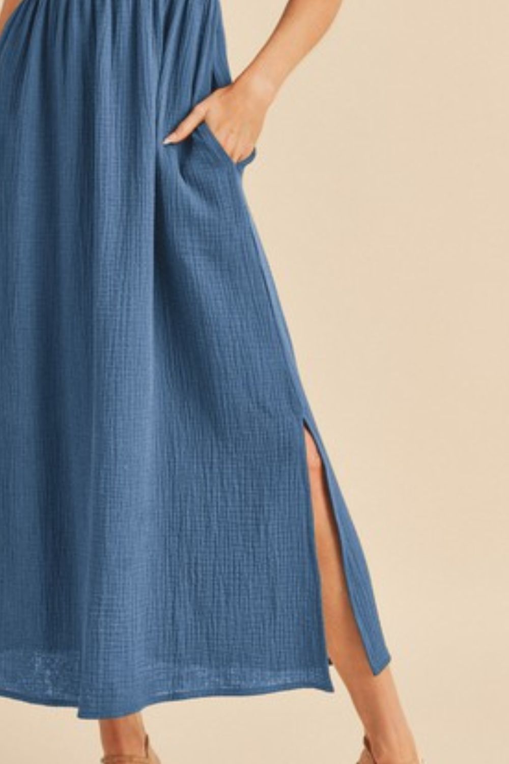 New Summer Side Slit Round Neck Sleeveless Tank Dress For Women  Casual, Comfortable & Effortlessly Stylish for Warm Weather