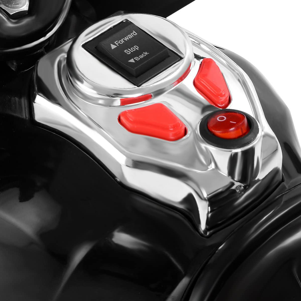 Electric Ride-On Trike with Music, Horn, and Headlights - Black
