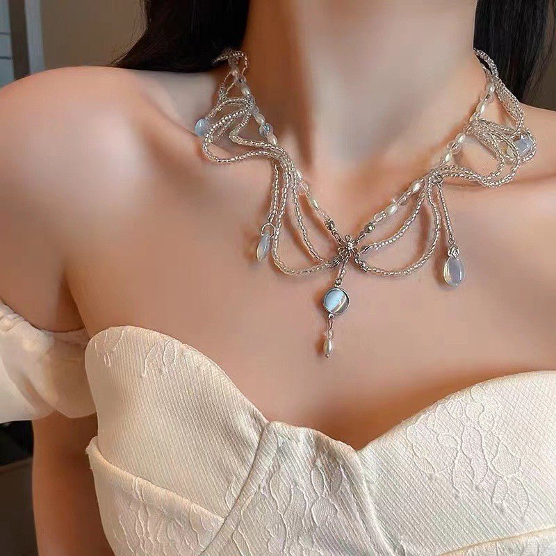 Elegance‌ Crystal Teardrop Hair Jewelry Forehead Accent (MAC335)