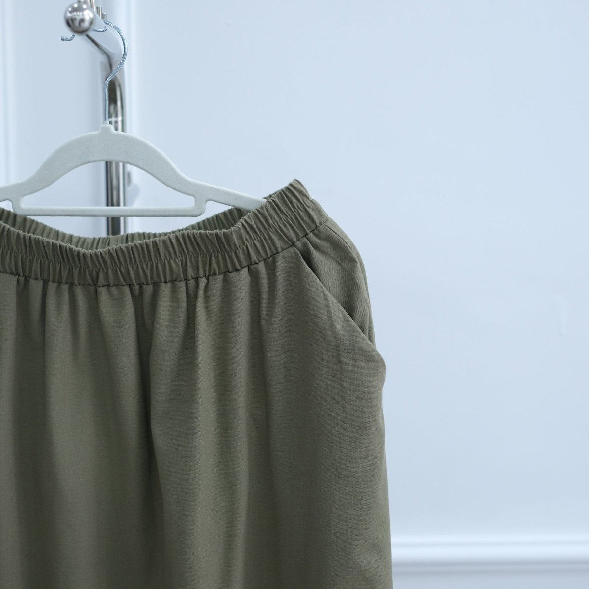 Elegant Asymmetric Top & Maxi Skirt Set | Cotton Linen Two-Piece Outfit (MS184)
