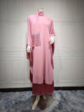 Bat Sleeve Tassel Kaftan | Party Dress with Flowy Fringe Details (MA288)