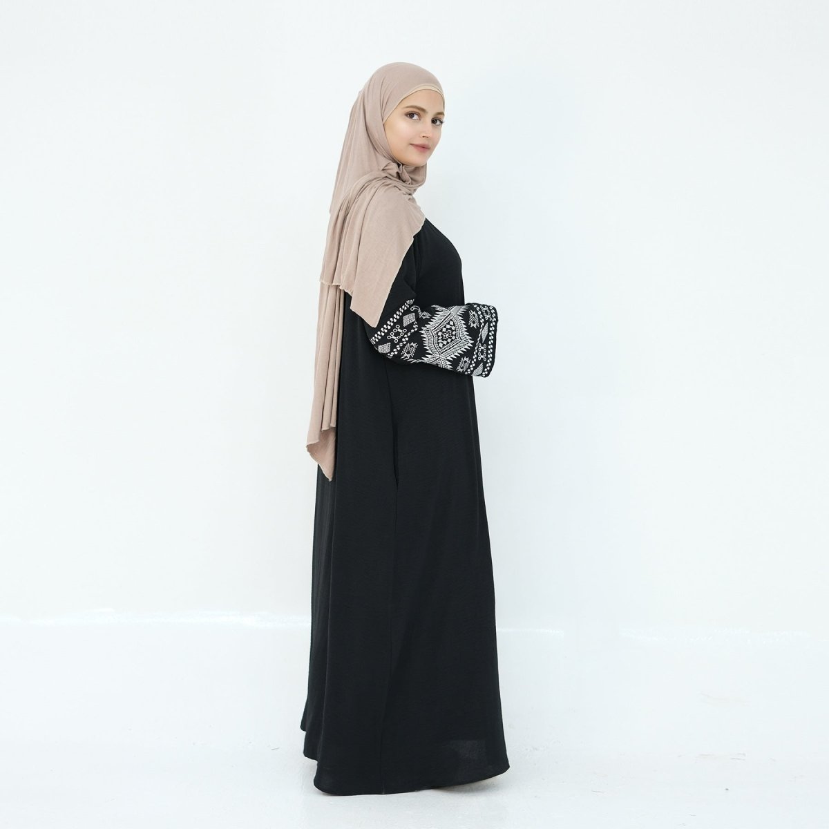 Elegant Embroidered Casual Abaya (MA139)