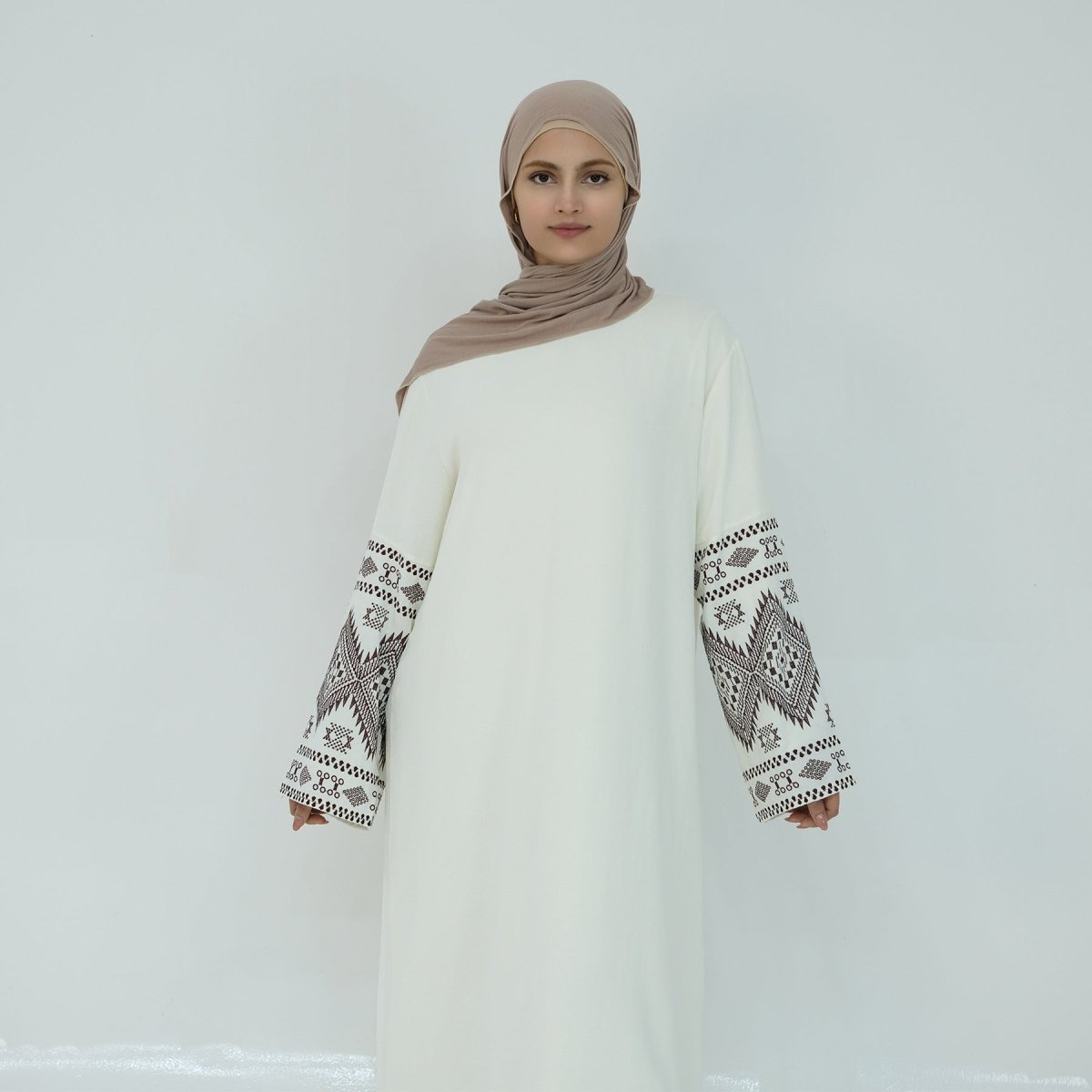 Elegant Embroidered Casual Abaya (MA139)