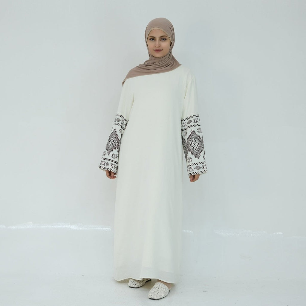 Elegant Embroidered Casual Abaya (MA139)