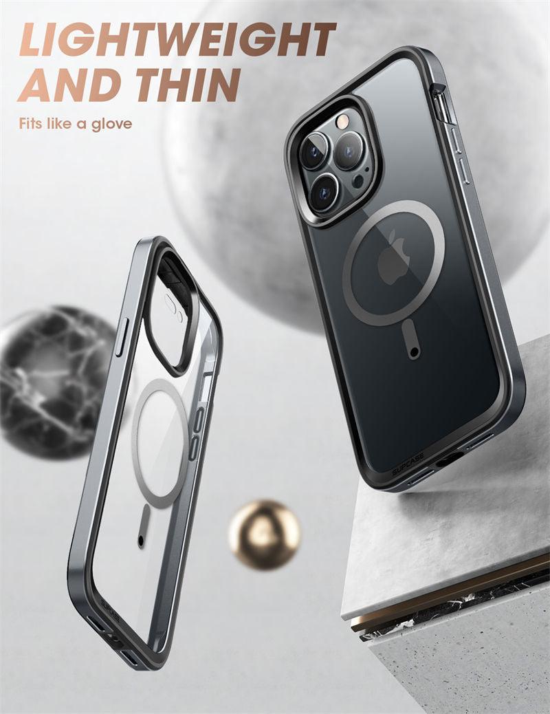 Elegant iPhone 14 Pro Max Case 6.7" Strong Edges Slim Frame Clear Protective Case with Built-in Screen Protector Compatible Shockproof Thin Clear Case Luxury Case For Smartphone