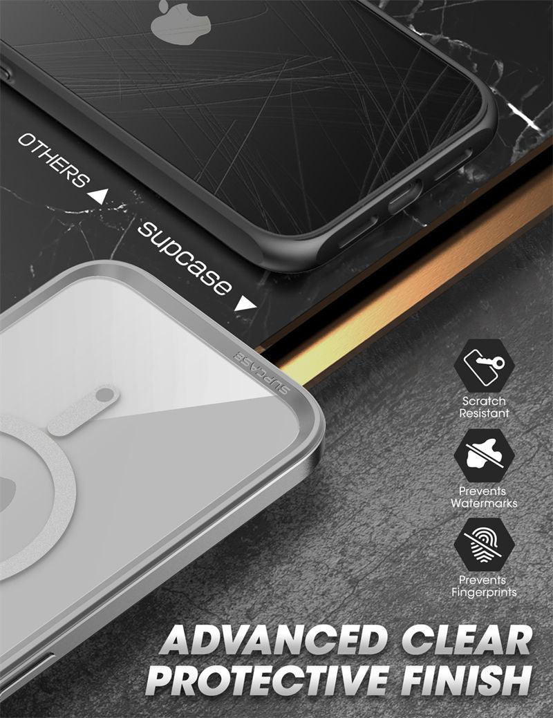 Elegant iPhone 14 Pro Max Case 6.7" Strong Edges Slim Frame Clear Protective Case with Built-in Screen Protector Compatible Shockproof Thin Clear Case Luxury Case For Smartphone