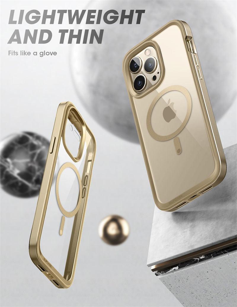 Elegant iPhone 14 Pro Max Case 6.7" Strong Edges Slim Frame Clear Protective Case with Built-in Screen Protector Compatible Shockproof Thin Clear Case Luxury Case For Smartphone
