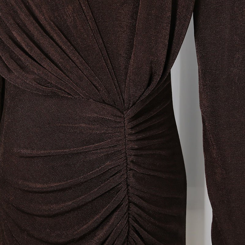 Elegant Long Sleeve Bodycon Gown(MS323)