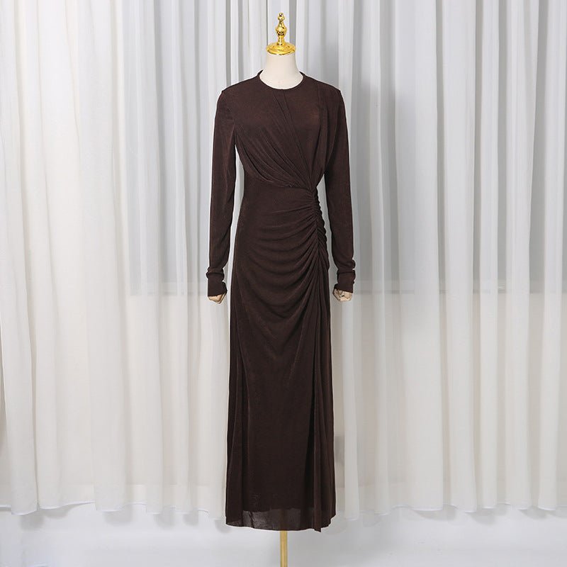 Elegant Long Sleeve Bodycon Gown(MS323)