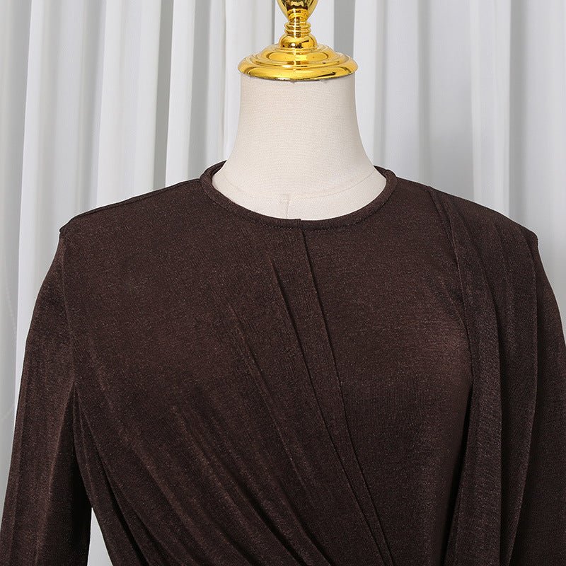 Elegant Long Sleeve Bodycon Gown(MS323)